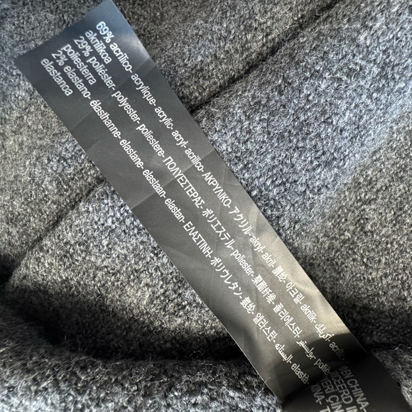 NWOT!! Zara Women’s Gray Open Long Cardigan with Multicolor Jewels L - Picture 6 of 8